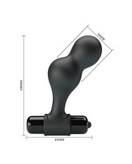 MR PLAY - PLUG ANAL VIBRATEUR EN SILICONE NOIR