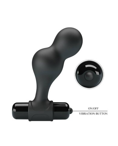 MR PLAY - PLUG ANAL VIBRATEUR EN SILICONE NOIR