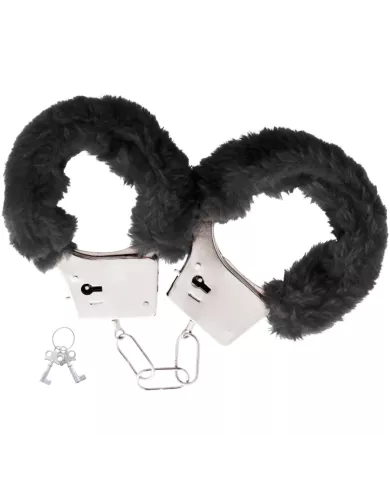 DARKNESS - MENOTTES EN MÉTAL DOUBLÉES NOIRES DARKNESS - MENOTTES EN MÉTAL DOUBLÉES NOIRES