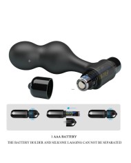 MR PLAY - PLUG ANAL VIBRATEUR EN SILICONE NOIR