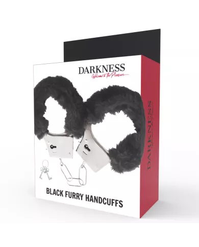 DARKNESS - MENOTTES EN MÉTAL DOUBLÉES NOIRES DARKNESS - MENOTTES EN MÉTAL DOUBLÉES NOIRES