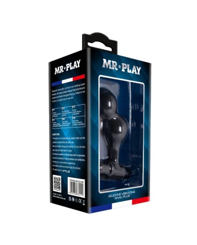 MR PLAY - PLUG ANAL VIBRATEUR EN SILICONE NOIR