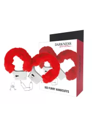 DARKNESS - MENOTTES EN MÉTAL DOUBLÉES ROUGES