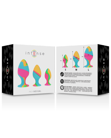INTENSE - ENSEMBLE DE BOUCHONS EN SILICONE MULTICOLORE