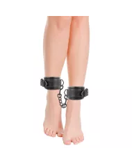 DARKNESS - MENOTTES DE CHEVILLE AJUSTABLES CUIR NOIR DARKNESS - MENOTTES DE CHEVILLE AJUSTABLES CUIR NOIR