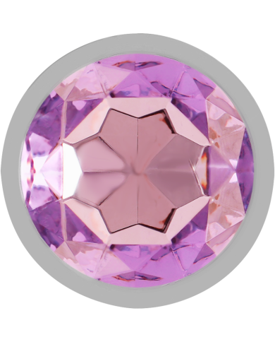 INTENSE - PLUG ANAL EN MÉTAL ALUMINIUM AVEC CRISTAL VIOLET TAILLE S