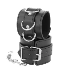 DARKNESS - MENOTTES DE CHEVILLE AJUSTABLES EN CUIR NOIR DARKNESS - MENOTTES DE CHEVILLE AJUSTABLES EN CUIR NOIR