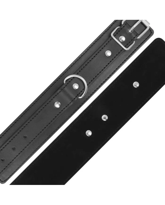 DARKNESS - MENOTTES RÉGLABLES NOIRES AVEC DOUBLE RUBAN DE RENFORT DARKNESS - MENOTTES RÉGLABLES NOIRES AVEC DOUBLE RUBAN DE RENFORT