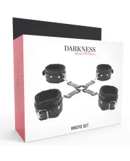 DARKNESS - MENOTTES EN CUIR POUR PIEDS ET MAINS NOIR DARKNESS - MENOTTES EN CUIR POUR PIEDS ET MAINS NOIR