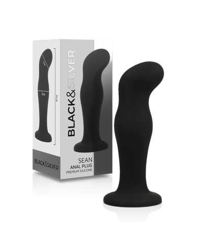 BLACK&SILVER - SEAN PLUG ANAL PREMIUM SILICONE NOIR