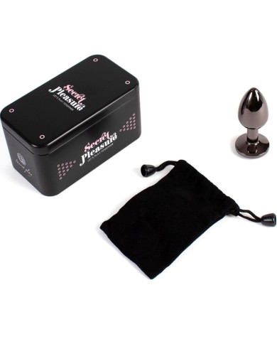 SECRETPLAY - PLUG ANAL EN GUNMETAL PETITE TAILLE 7 CM