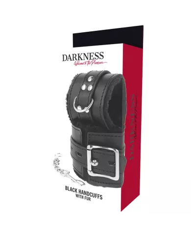 DARKNESS - MENOTTES BDSM DOUBLÉES NOIRES DARKNESS - MENOTTES BDSM DOUBLÉES NOIRES