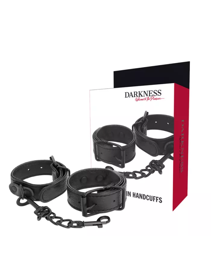 DARKNESS - MENOTTES TEXTURÉES LARGES ET MINCE DARKNESS - MENOTTES TEXTURÉES LARGES ET MINCE