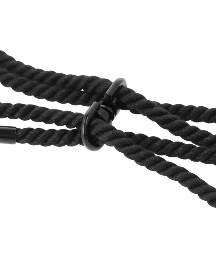 DARKNESS - MENOTTES EN CORDE OU MENOTTES DE CHEVILLE 100% COTON DARKNESS - MENOTTES EN CORDE OU MENOTTES DE CHEVILLE 100% COTON