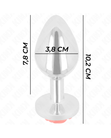 KINK - PLUG ANAL ROSE ROUGE TAILLE L