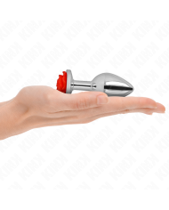 KINK - PLUG ANAL ROSE ROUGE TAILLE M