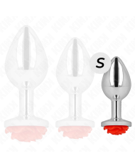 KINK - PLUG ANAL ROSE ROUGE TAILLE S