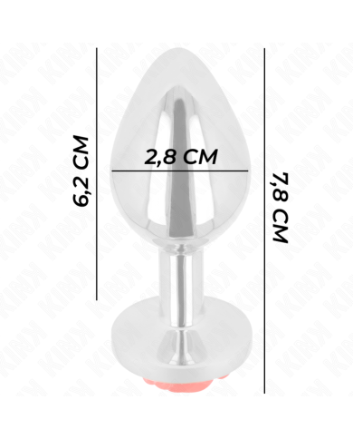 KINK - PLUG ANAL ROSE ROUGE TAILLE S