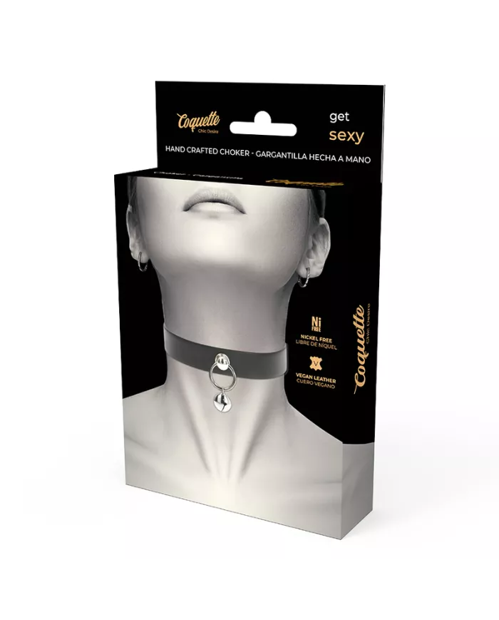 COQUETTE CHIC DESIRE - COLLIER CUIR VEGAN FEMME ACCESSOIRE HOCHET/CERCEAU COQUETTE CHIC DESIRE - COLLIER CUIR VEGAN FEMME ACCESSOIRE HOCHET/CERCEAU