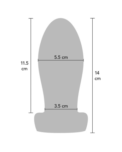 HIDDEN DESIRE - EXTREME HEAVY ANAL STRETCHER PLUG M