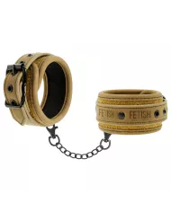 FETISH SUBMISSIVE ORIGIN - MENOTTES EN CUIR VEGAN AVEC DOUBLURE EN NÉOPRÈNE FETISH SUBMISSIVE ORIGIN - MENOTTES EN CUIR VEGAN AVEC DOUBLURE EN NÉOPRÈNE