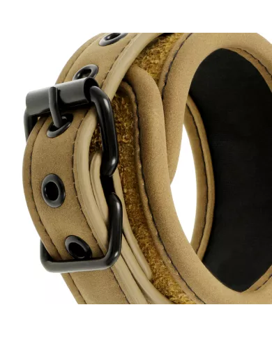 FETISH SUBMISSIVE ORIGEN - MENOTTES DE CHEVILLE EN CUIR VÉGÉTALIEN AVEC DOUBLURE EN NÉOPRÈNE FETISH SUBMISSIVE ORIGEN - MENOTTES DE CHEVILLE EN CUIR VÉGÉTALIEN AVEC DOUBLURE EN NÉOPRÈNE