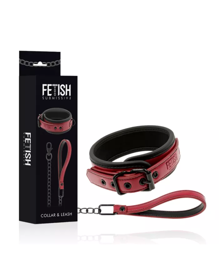 FETISH SUBMISSIVE DARK ROOM - COLLIER CHAÎNE DOUBLURE EN NÉOPRÈNE FETISH SUBMISSIVE DARK ROOM - COLLIER CHAÎNE DOUBLURE EN NÉOPRÈNE