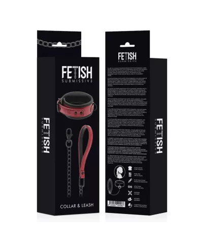 FETISH SUBMISSIVE DARK ROOM - COLLIER CHAÎNE DOUBLURE EN NÉOPRÈNE FETISH SUBMISSIVE DARK ROOM - COLLIER CHAÎNE DOUBLURE EN NÉOPRÈNE