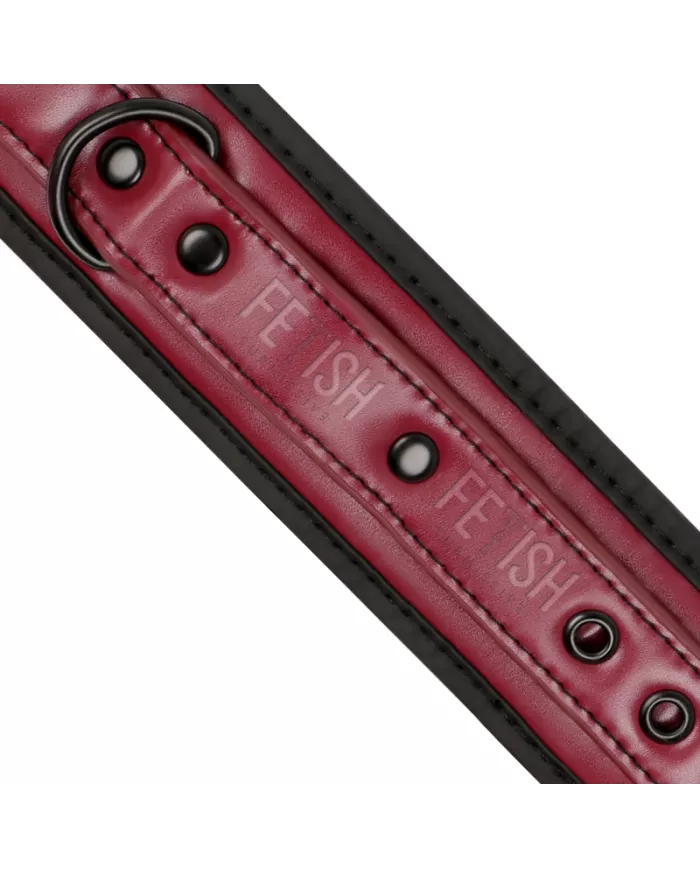 FETISH SUBMISSIVE DARK ROOM - MENOTTES EN CUIR VÉGAN AVEC DOUBLURE EN NÉOPRÈNE FETISH SUBMISSIVE DARK ROOM - MENOTTES EN CUIR VÉGAN AVEC DOUBLURE EN NÉOPRÈNE