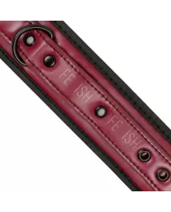 FETISH SUBMISSIVE DARK ROOM - MENOTTES EN CUIR VÉGAN AVEC DOUBLURE EN NÉOPRÈNE FETISH SUBMISSIVE DARK ROOM - MENOTTES EN CUIR VÉGAN AVEC DOUBLURE EN NÉOPRÈNE