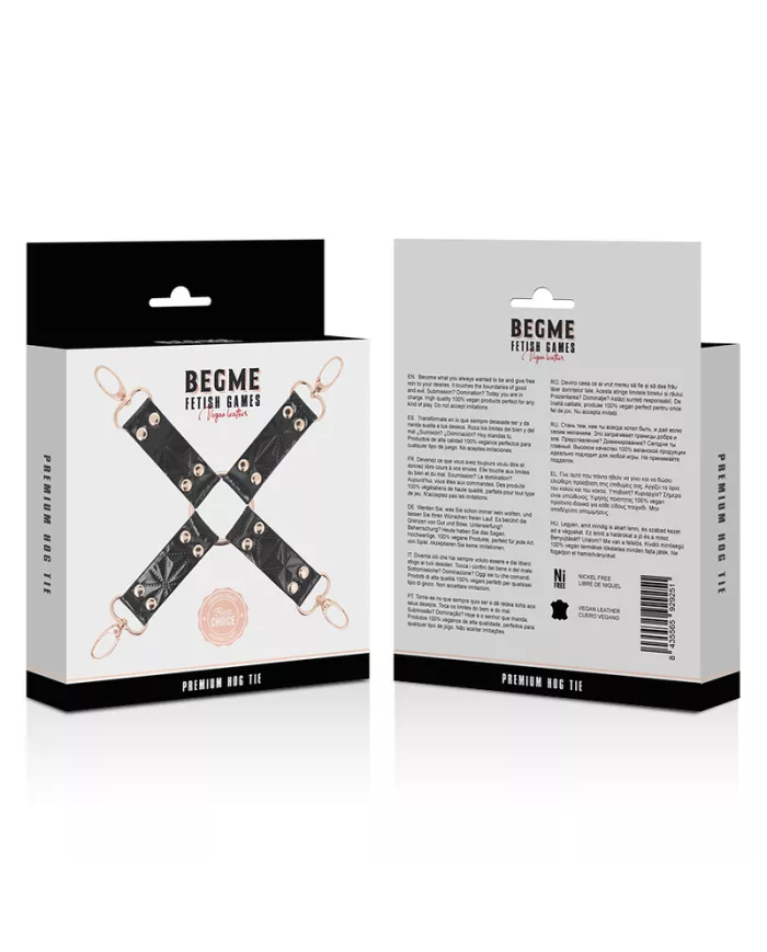 BEGME - BLACK EDITION CRAVATE EN CUIR VEGAN BEGME - BLACK EDITION CRAVATE EN CUIR VEGAN