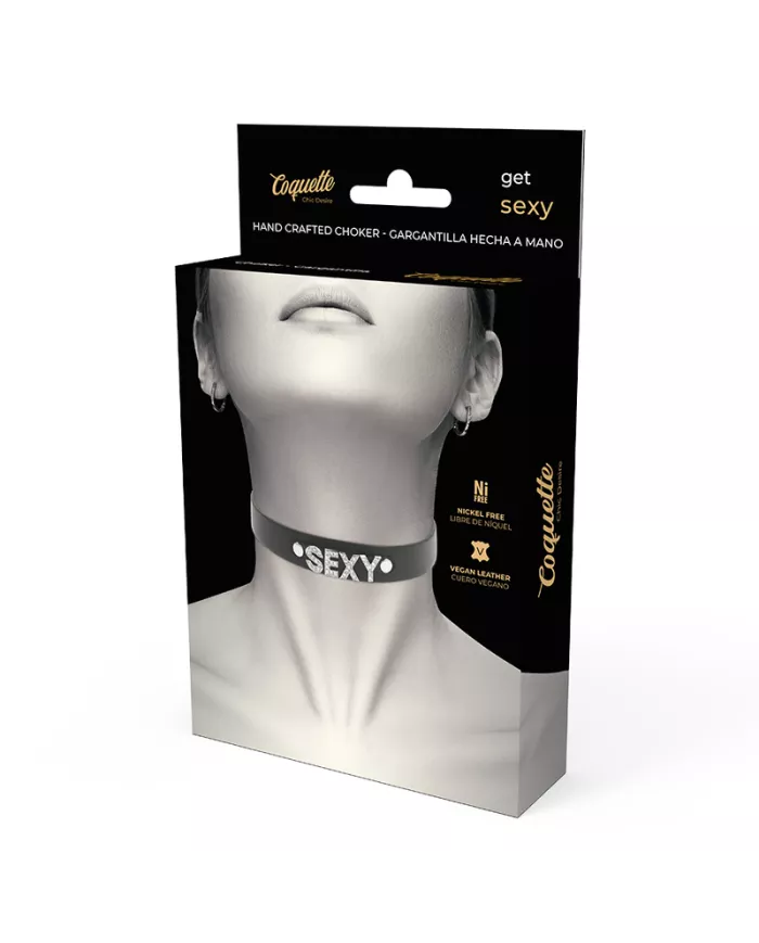 COQUETTE CHIC DESIRE - RAS DE COU SEXY EN CUIR VÉGAN