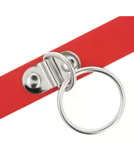 COQUETTE CHIC DESIRE - COLLIER CUIR VEGAN ROUGE FEMME ACCESSOIRE FÉTICHE COQUETTE CHIC DESIRE - COLLIER CUIR VEGAN ROUGE FEMME ACCESSOIRE FÉTICHE