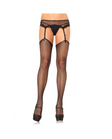LEG AVENUE - BAS NET SANS SILICONE AUTO-ADHÉSIF SUPÉRIEUR