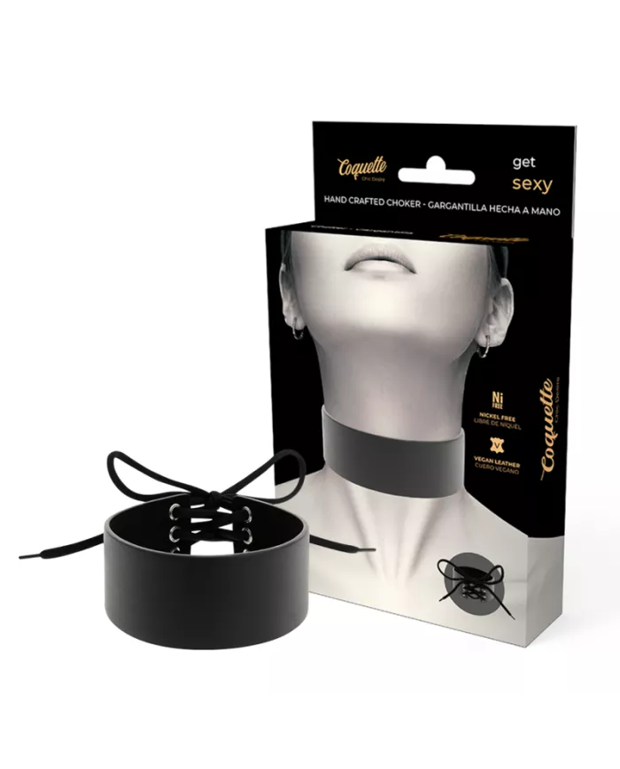 COQUETTE CHIC DESIRE - RAS DE COU EN CUIR VÉGAN