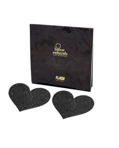 BIJOUX - INDISCRETS FLASH COEUR NOIR COUPES DE TAMELON