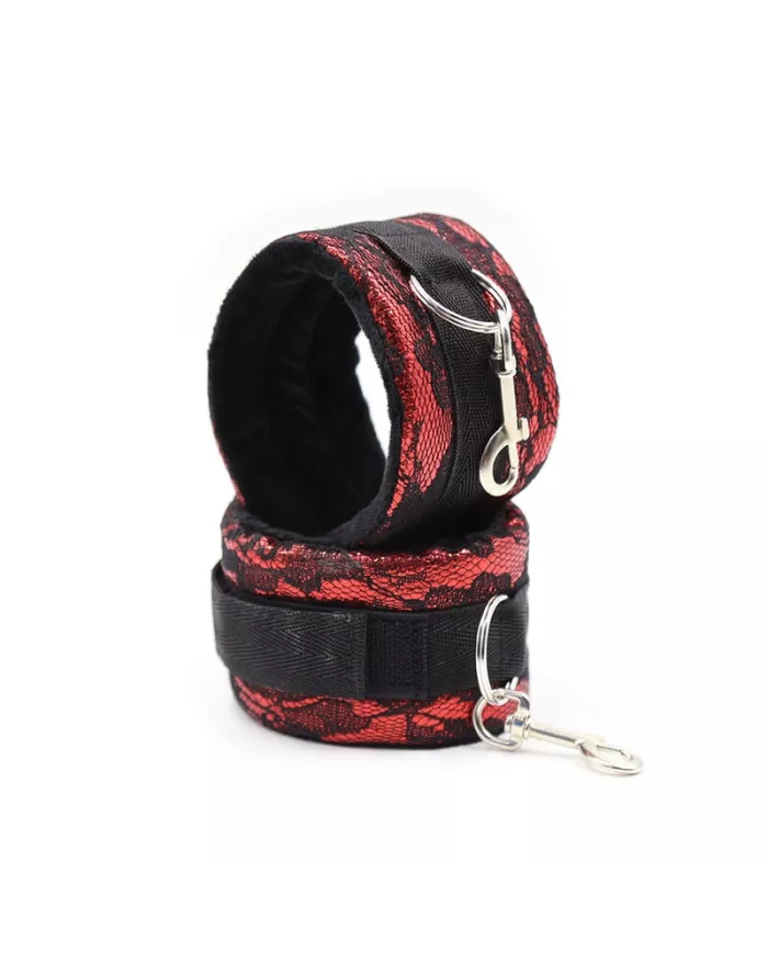 OHMAMA FETISH - MENOTTES EN VELOURS AVEC RUBAN EN NYLON