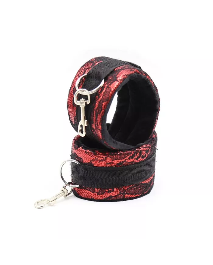 OHMAMA FETISH - MENOTTES EN VELOURS AVEC RUBAN EN NYLON