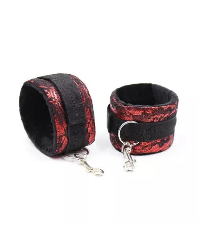 OHMAMA FETISH - MENOTTES EN VELOURS AVEC RUBAN EN NYLON