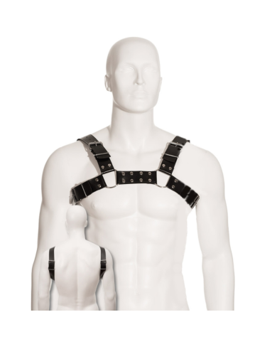 LEATHER BODY - HARNAIS BULL DOG NOIR