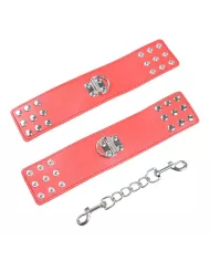 OHMAMA FETISH - MENOTTES ROUGES AVEC FERMETURE À PRESSION