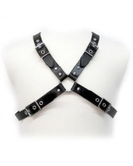HARNAIS EN CUIR POUR HOMMES - BOUCLE NOIRE