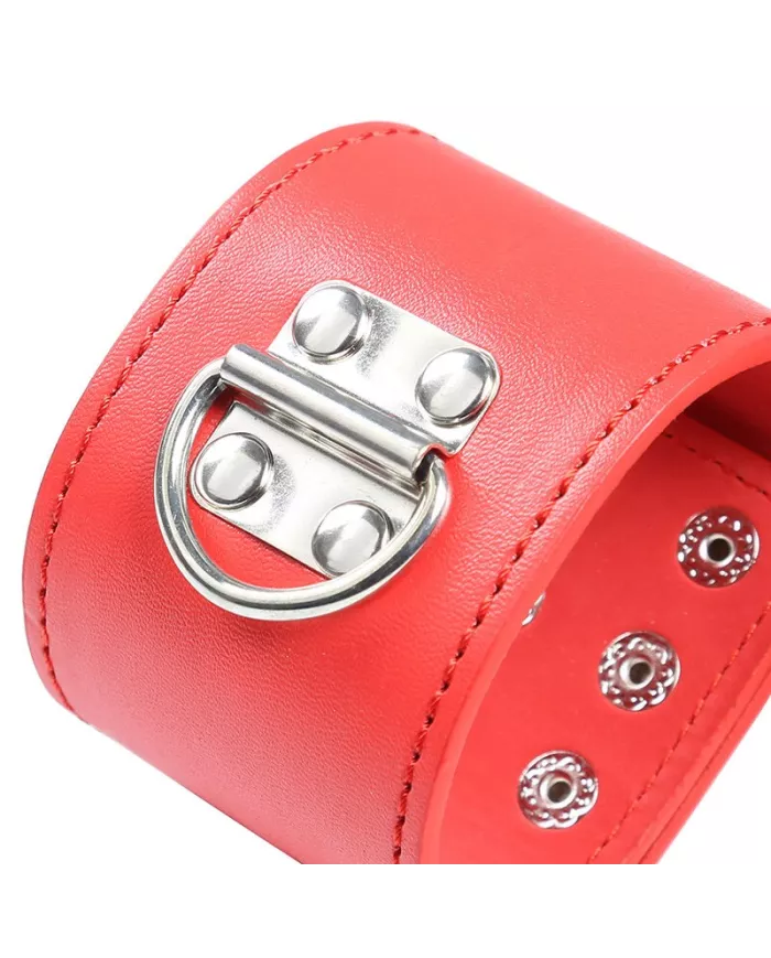 OHMAMA FETISH - MENOTTES ROUGES AVEC FERMETURE À PRESSION