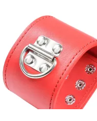 OHMAMA FETISH - MENOTTES ROUGES AVEC FERMETURE À PRESSION