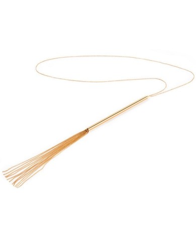 BIJOUX - MAGNIFIQUE COLLIER CHAÎNE / FOUET MÉTAL
