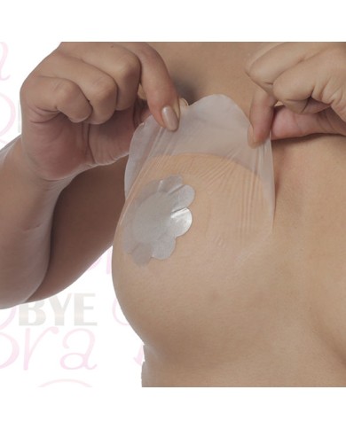 BYE-BRA - RENFORCEMENTSEINS + COUVRE-MAMETAUX SOIE BONNET F/H