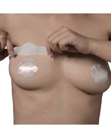 BYE-BRA - RENFORCEMENTSEINS + COUVRE-MAMETAUX SOIE BONNET F/H