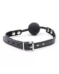 OHMAMA FETISH - BÂILLON BALLE EN SILICONE AVEC CEINTURE EN CUIR (CADENAS INCLUS) OHMAMA FETISH - BÂILLON BALLE EN SILICONE AVEC CEINTURE EN CUIR (CADENAS INCLUS)