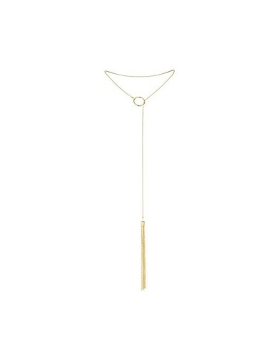 BIJOUX - MAGNIFIQUE COLLIER EN MÉTAL FRANGES DORÉES
