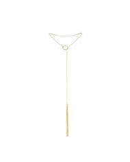BIJOUX - MAGNIFIQUE COLLIER EN MÉTAL FRANGES DORÉES